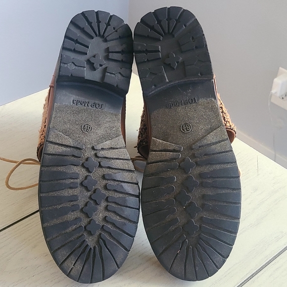 Brown/tan Combat Boots - Picture 5 of 9